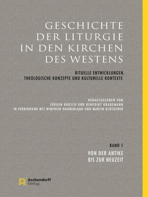 cover image of Geschichte der Liturgie in den Kirchen des Westens